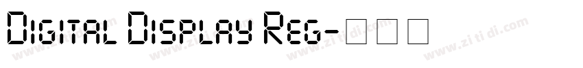 Digital Display Reg字体转换